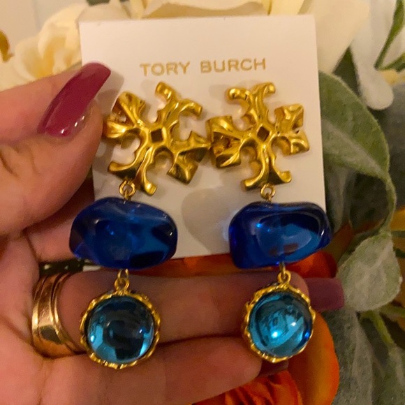 Tory Burch Jewelry - Tory Burch Clip Ons Double Drop Earrings